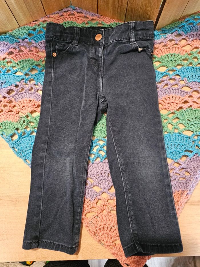 Jeans noir, fille kiabi 18 mois - photo numéro 2