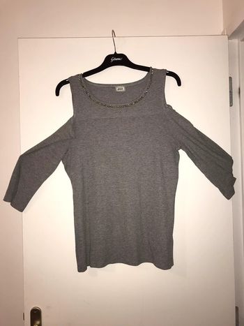 Haut manche 3/4 gris pimkie taille L