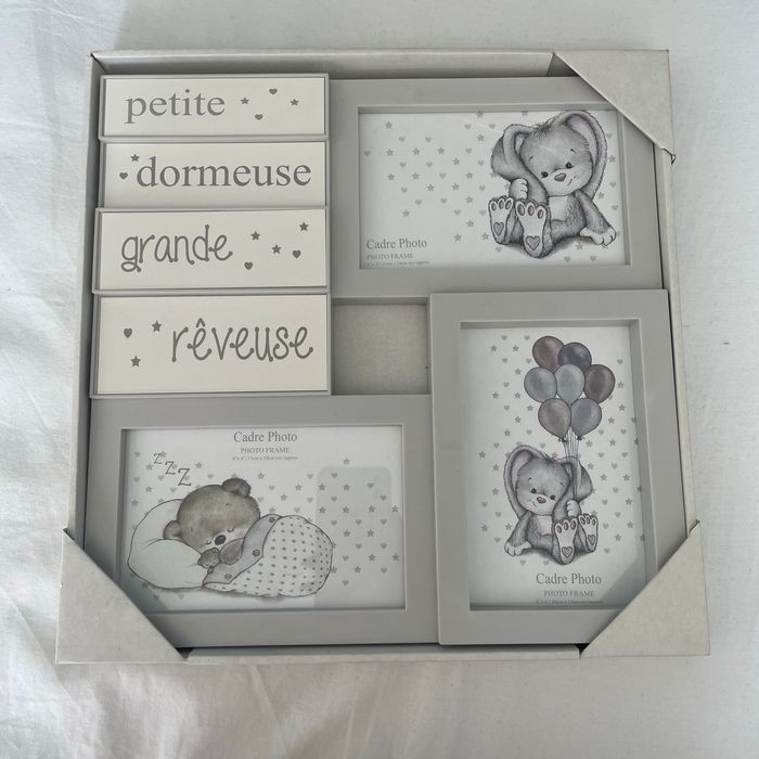 Cadre bébé gris
