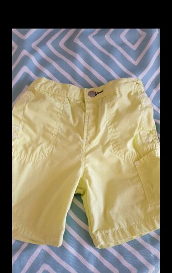 Short jaune fluo 18/24mois