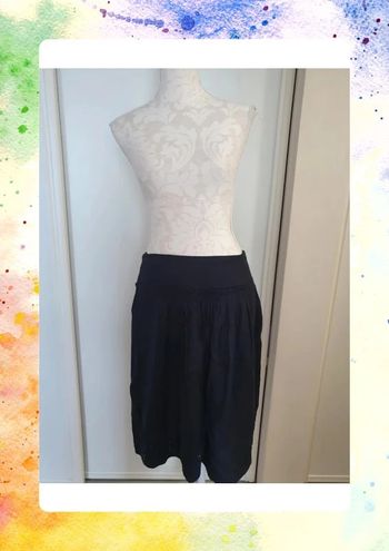 Jupe noire fluide naf naf sequins chic taille M 38