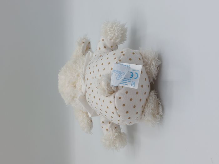 Peluche doudou mouton blanc PEDIATRIL Eau thermale Avène pois collerette 18 cm - photo numéro 3