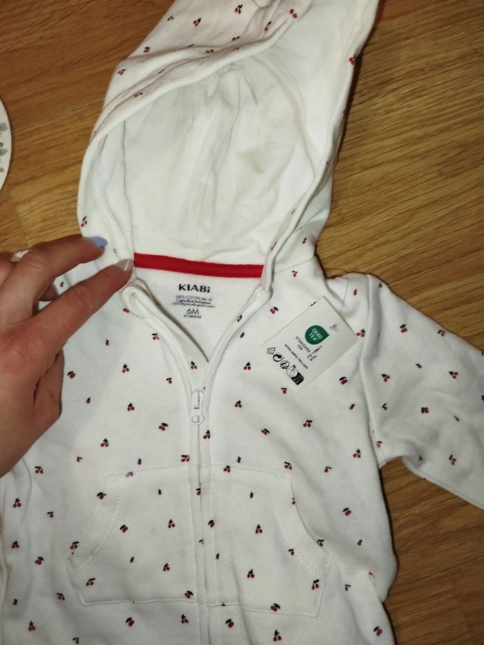 Lot veste+haut fille 6 mois Kiabi - photo numéro 5