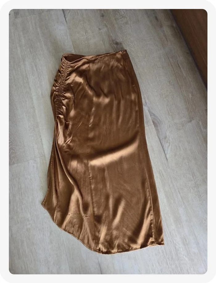 jupe Stradivarius marron taille S - photo numéro 5