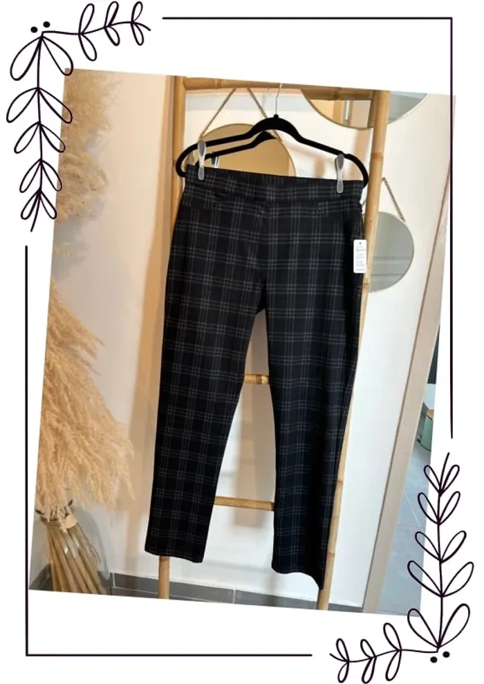 Pantalon à carreaux damart neuf