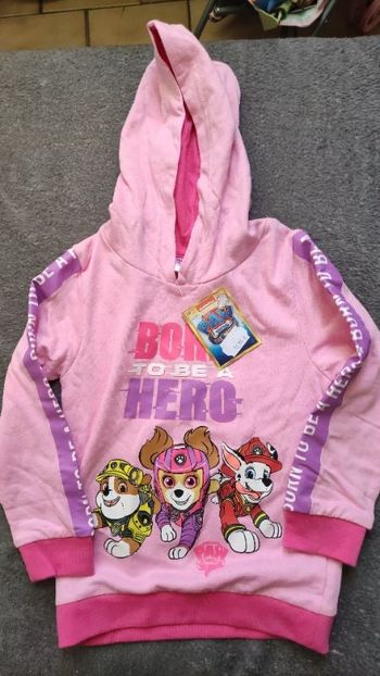 Haut sweat capuche Pat patrouille 3 ans