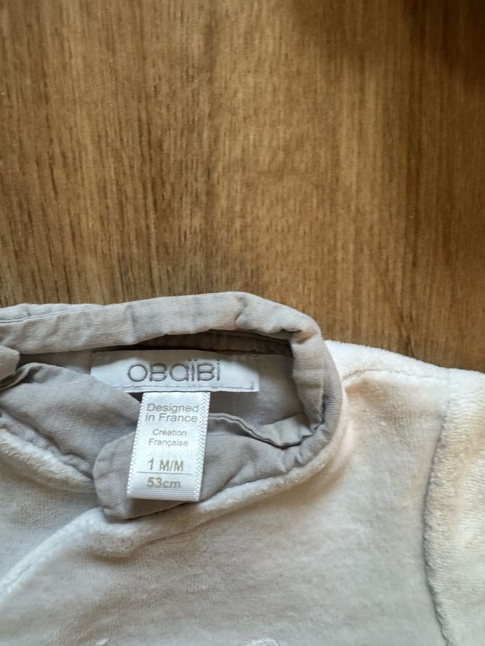 Lot de 4 pyjamas grenouillère bébé 1 mois très bon état Gemo Obaidi Orchestra Kiabi - photo numéro 2