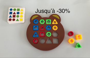 Jeux jouet forme géométrique activé educatif entraînement mental motricite type montessori