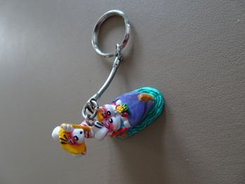 Porté-clés diddl 3D diddl et diddlina barque