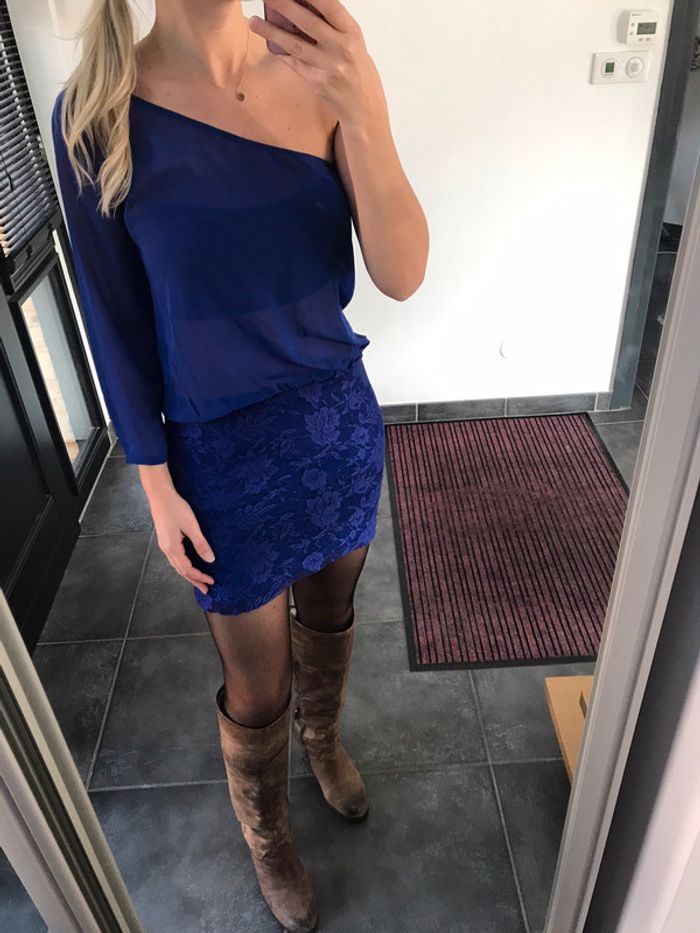 Robe bleue Zara - photo numéro 2