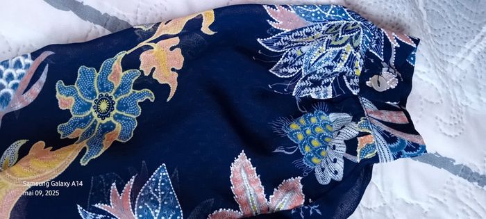 Blouse en voile motif floral coloré marine femme XXL janis & john - photo numéro 20