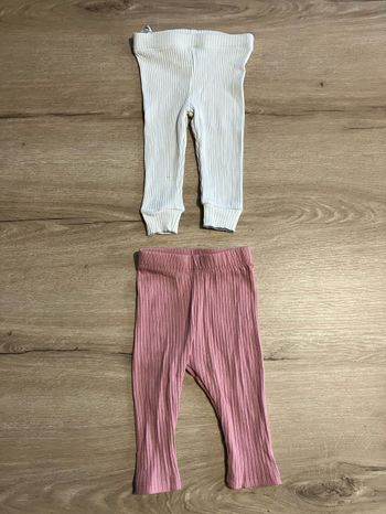 Lot leggings côtelés 6 mois