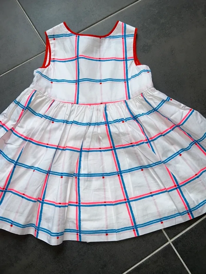 Robe sans manches carreaux bébé fille jacadi - photo numéro 2