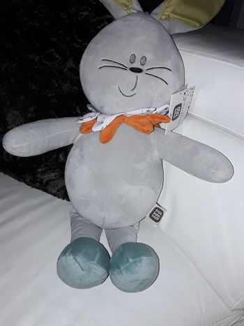 Grand lapin gris de la marque 3 kilos 7