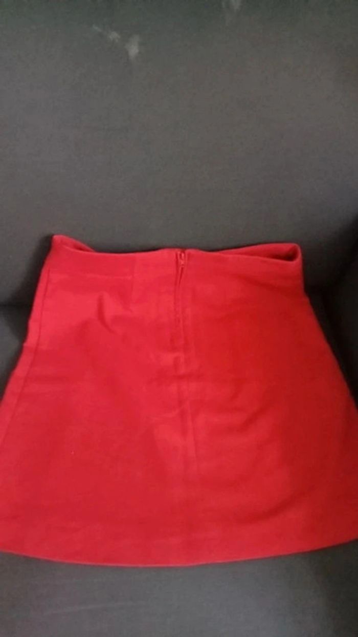 Jupe courte rouge camaïeu - photo numéro 7