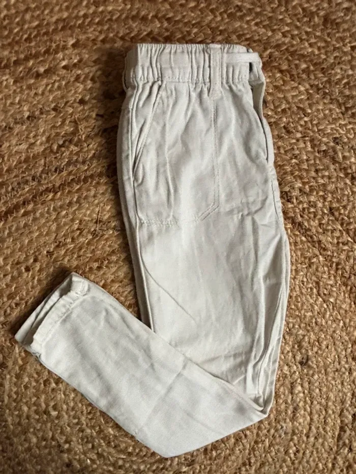 Pantalon blanc TAO 6 ans relaxed tbe