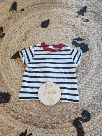 Tee shirt marin garçon 9 mois