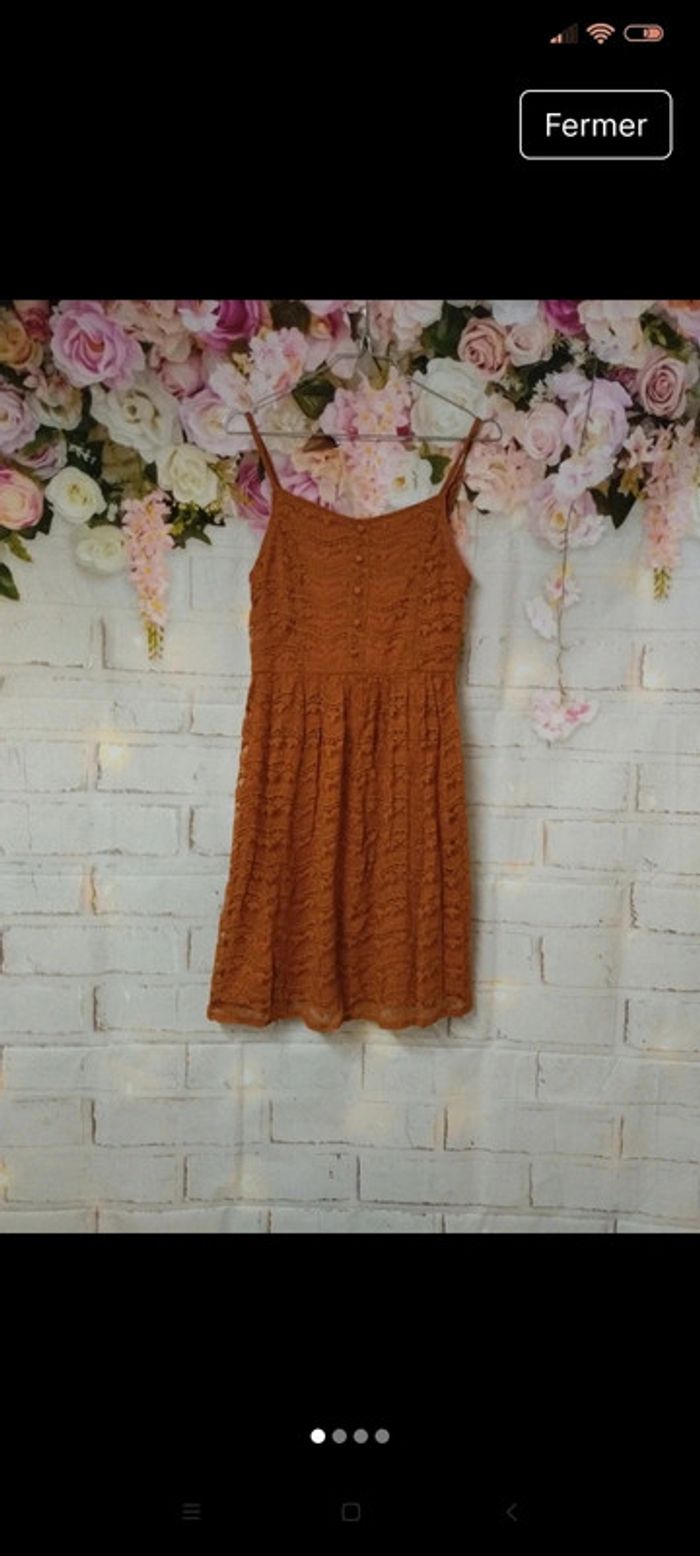 Robe orange taille 36