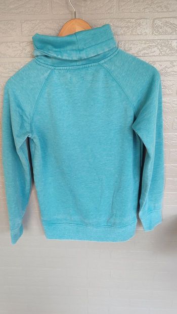 Sweat a col t 12 ans turquoise 