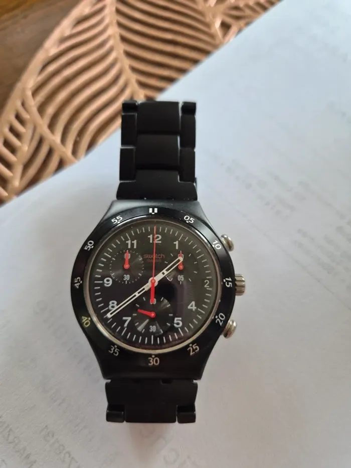 Montre chrono swatch irony