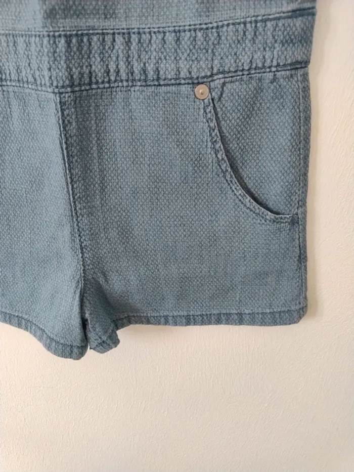 Combi shorts fille en 100% coton - photo numéro 2