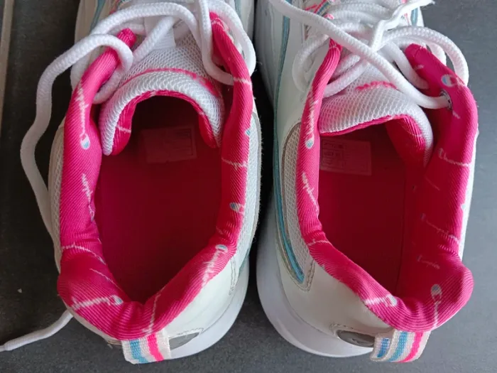 Baskets Champion P36 blanche bleue rose lacets - photo numéro 13