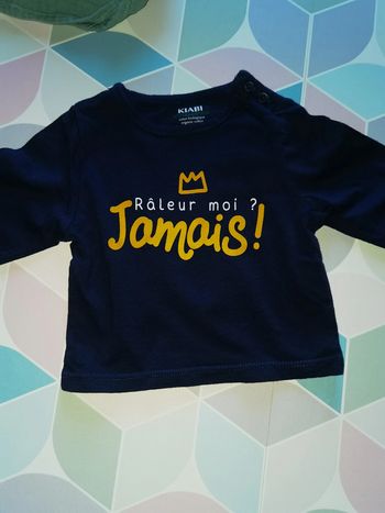 D1299 - tee shirt garçon 1 mois