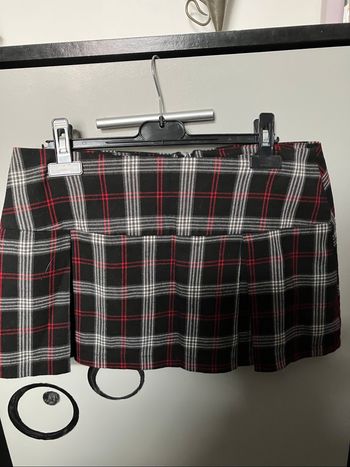 Mini jupe carreau rouge