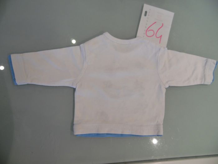 t-shirt 3 mois manche longue tape a l'oeil - photo numéro 2