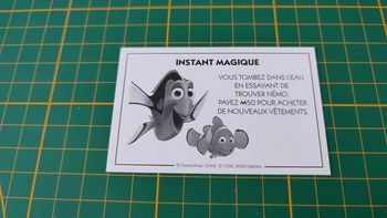 Carte instant magique Vous tombez dans l'eau jeu de société Monopoly Disney éditions Hasbro #B94
