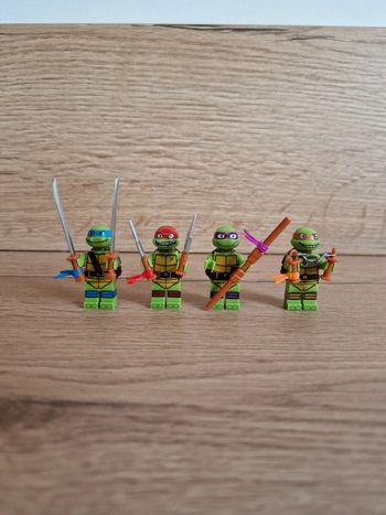 Figurines type lego Tortues Ninja