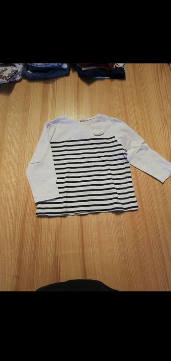 T-shirt manches longue marin kiabi