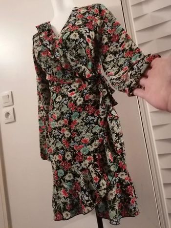 Robe fleurie manches longues