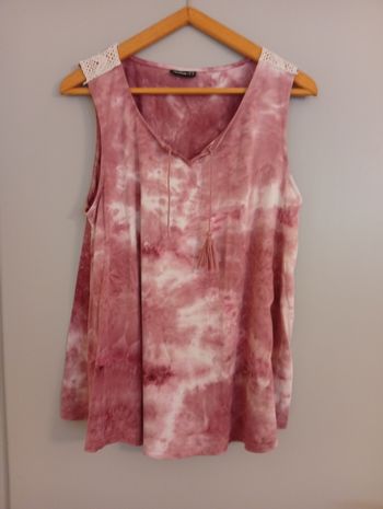Débardeur rose tie and dye t44/46