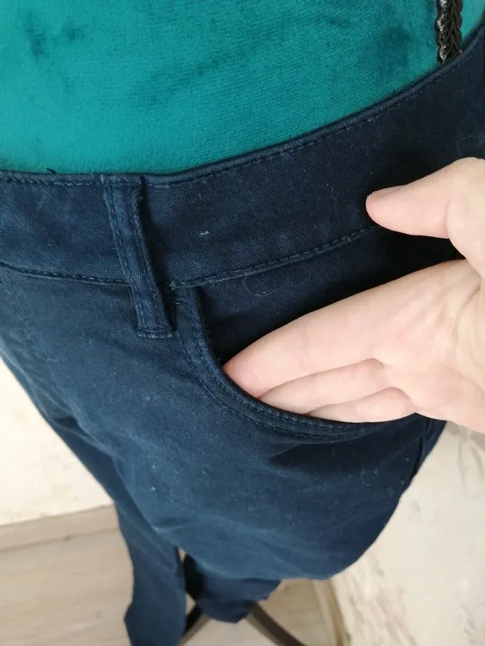 Pantalon bleu marine skinny push up avec poches / terranova / (42) - photo numéro 5