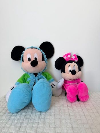 🧸 lot de peluche couple emblématique de Disney Minnie et Mickey  - bon etat et état satisfaisant