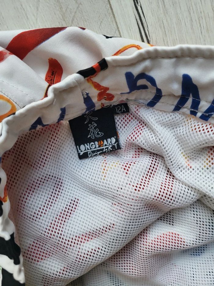 Short de bain Hawaï longboard design by k.t garçon 12ans - photo numéro 5