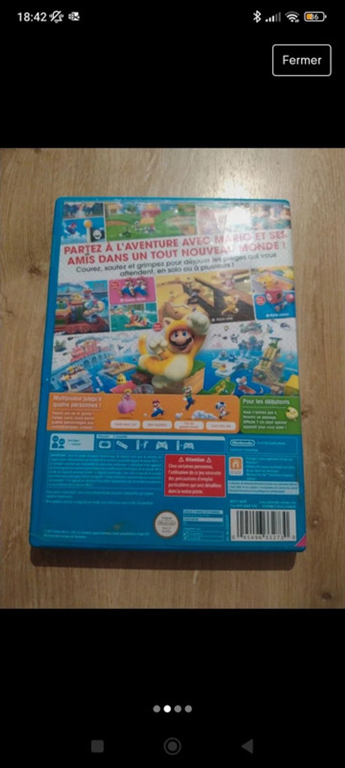 Mario 3 d world Nintendo Wii U - photo numéro 2