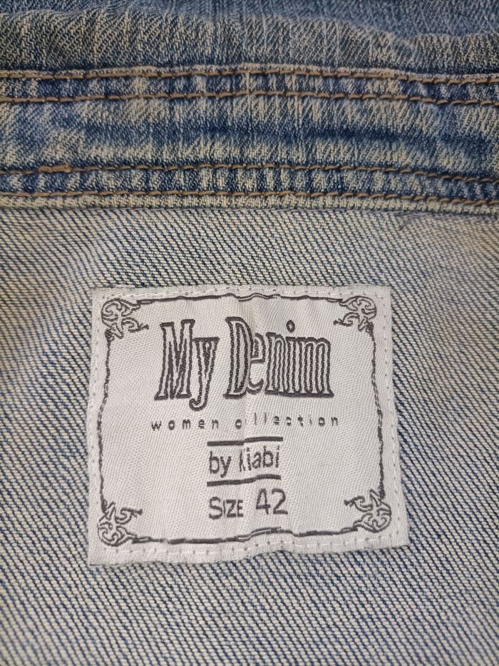 Veste perfecto Jean bleu Kiabi 42 - photo numéro 8
