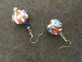 🌈 Boucles d’oreilles fantaisie – Neuves 🌟 multicolores & argentées