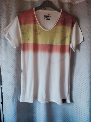 T-shirt Rica Lewis avec dégradé orangé/jaune, taille M, TBE!