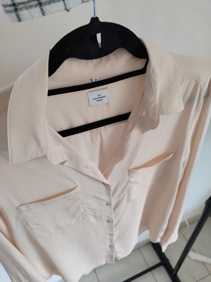 Au Printemps Paris chemise soie M - photo numéro 2