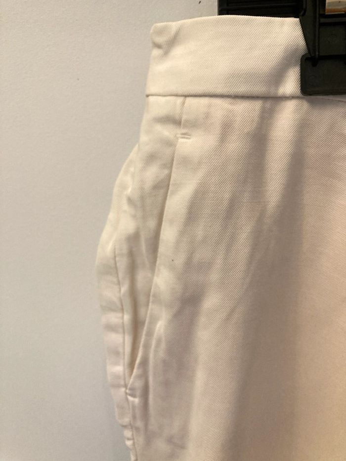 Pantalon costume fluide blanc crème H&M taille 42 - photo numéro 3