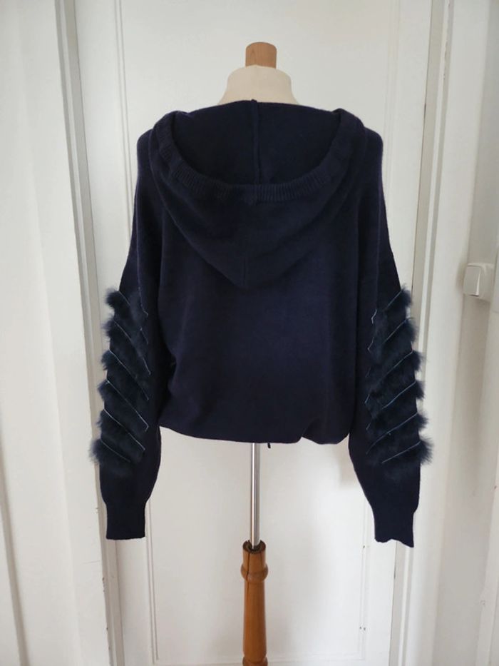 Pull à capuche laine/angora - photo numéro 7