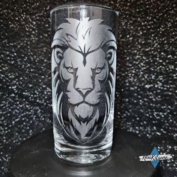Gravure sur verre haut Lion