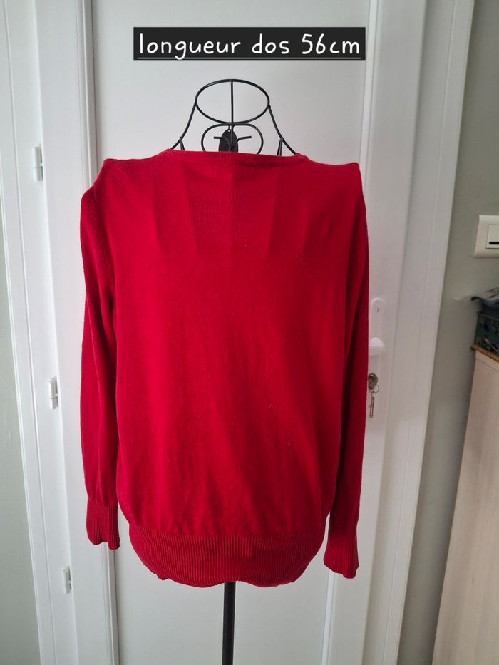 Pull rouge tl - photo numéro 5
