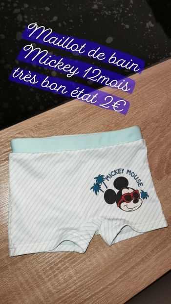 Maillot de bain Mickey 12mois