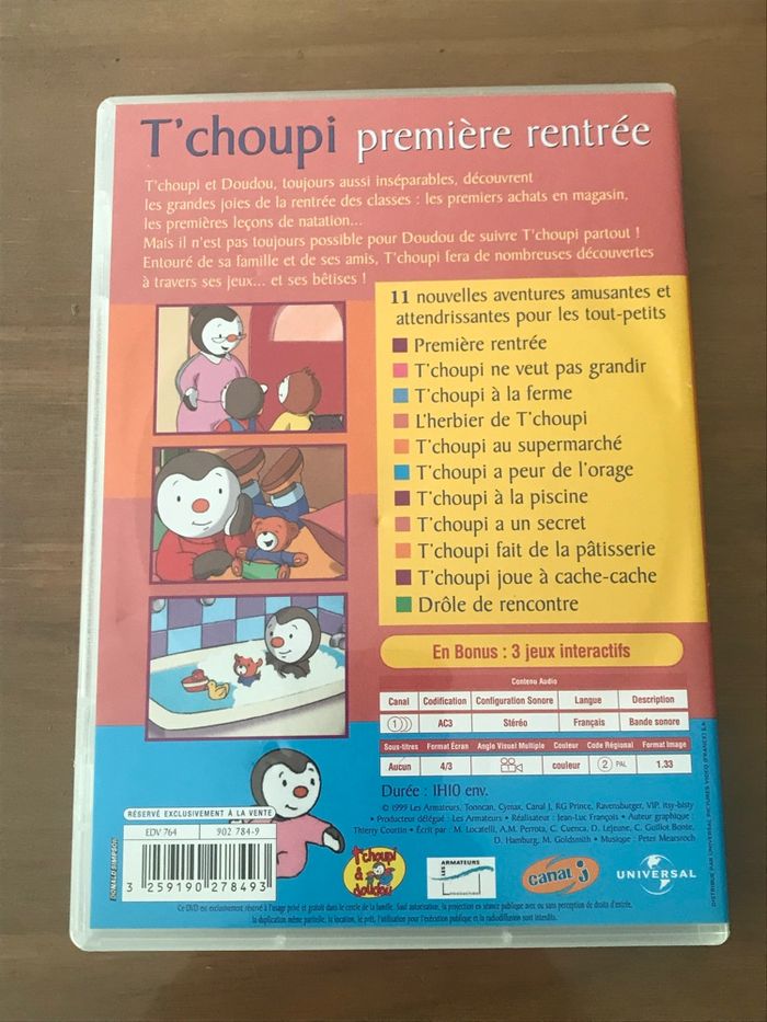 DVD  Tchoupi Première rentrée - photo numéro 3