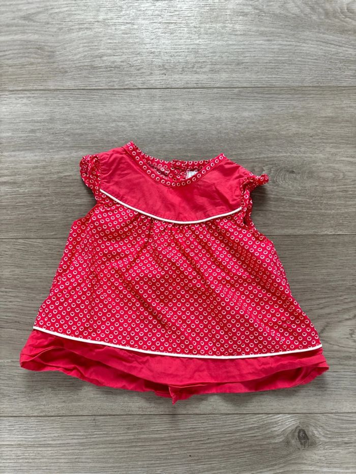 Blouse manches courtes 6 mois