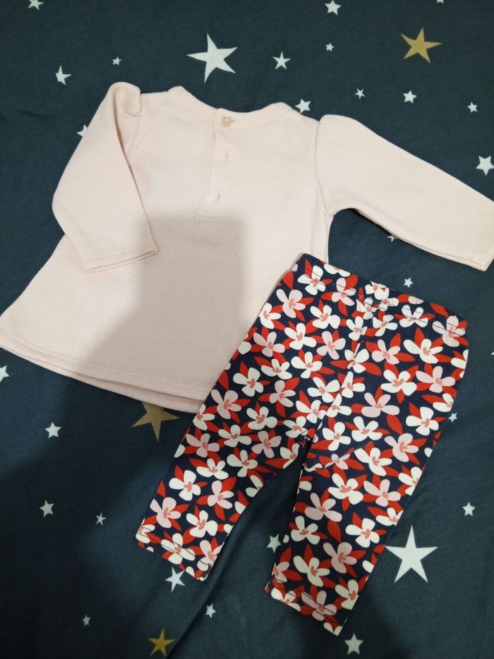 Ensemble a fleurs "my baby love" _ 3 mois - photo numéro 5